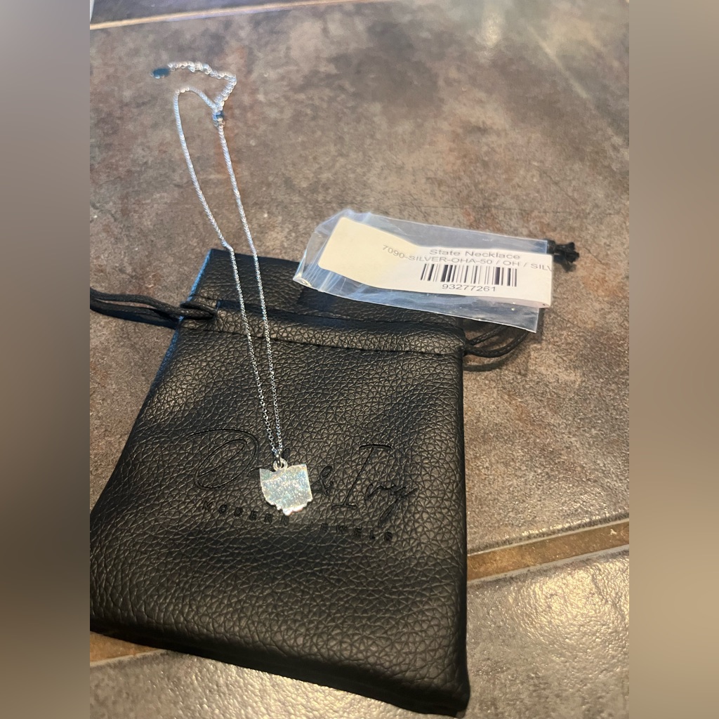 Nwt Ohio Silver State Pendant Necklace - Silver 16$